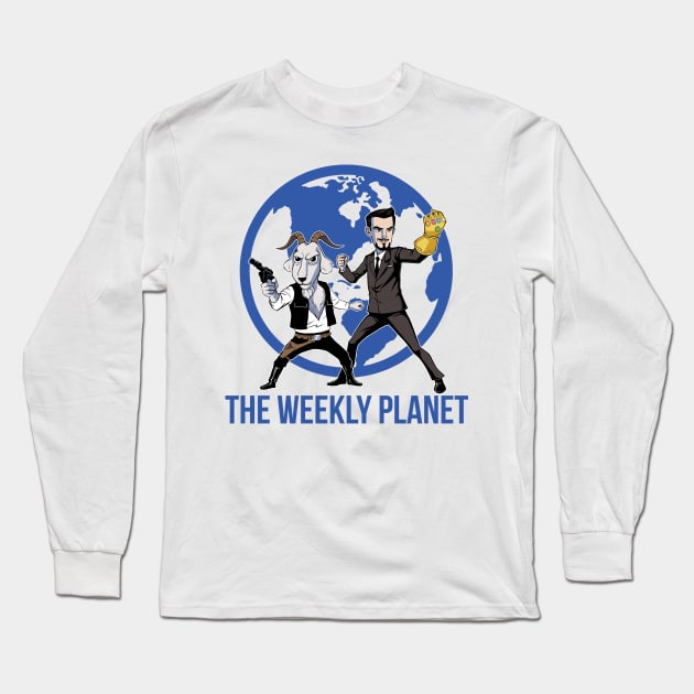 The Weekly Planet Long Sleeve T-Shirt by Mr Sunday Movies